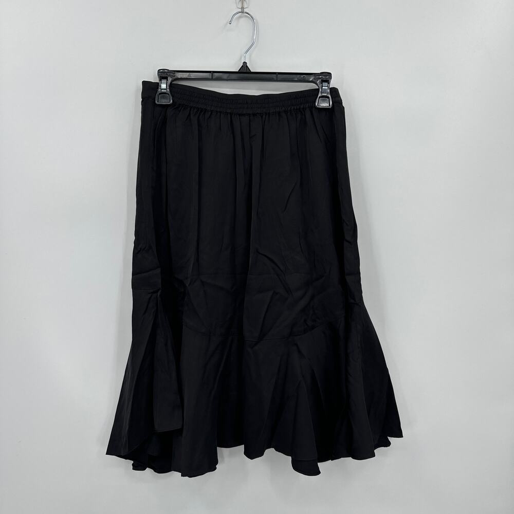 Chloe Kristyn Black Satin Traci Skirt Size Medium NWT - Picture 4 of 8